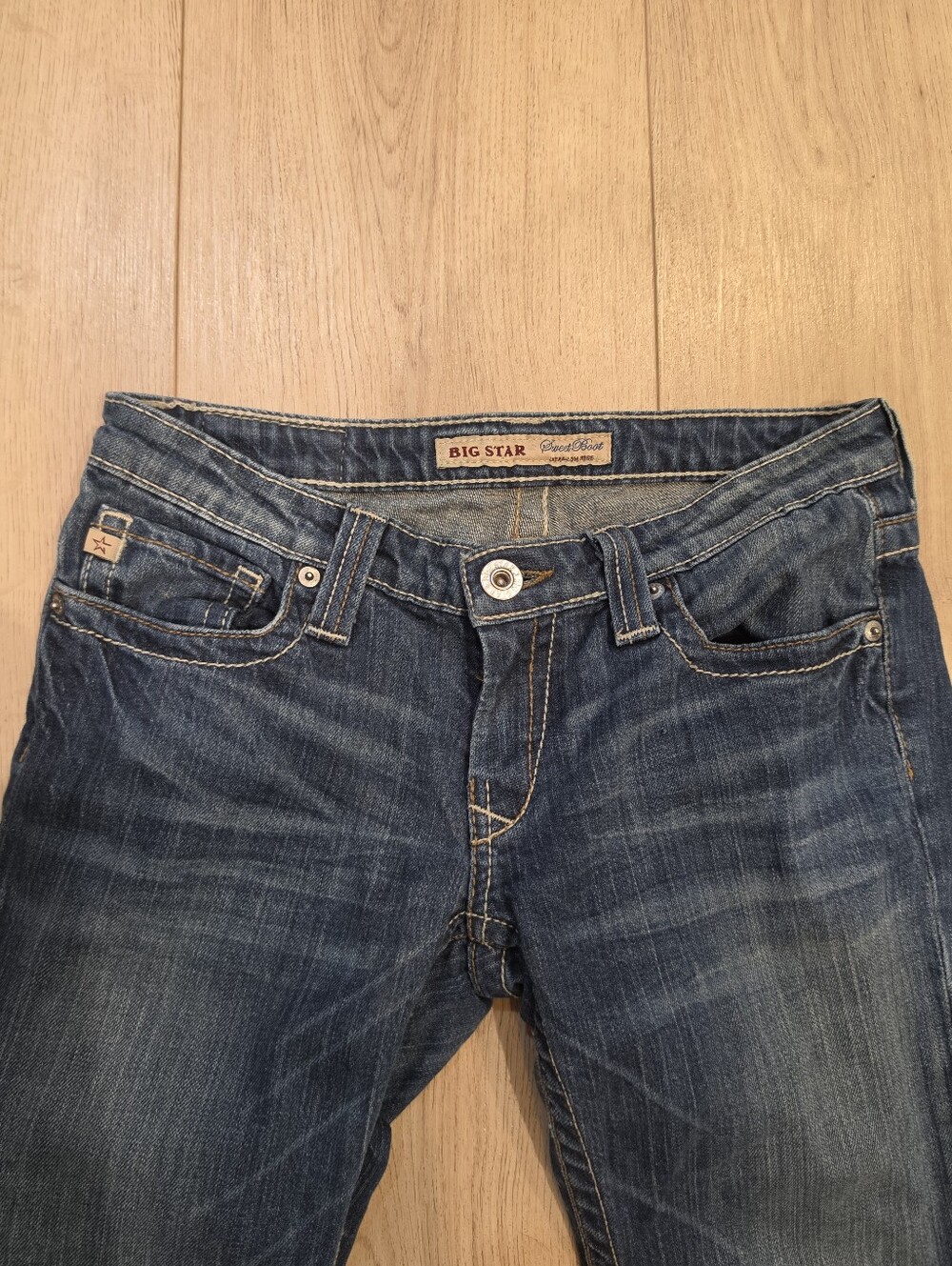 Big Star Sweet Boot Ultra Low Rise Jeans 28L - Picture 3 of 11
